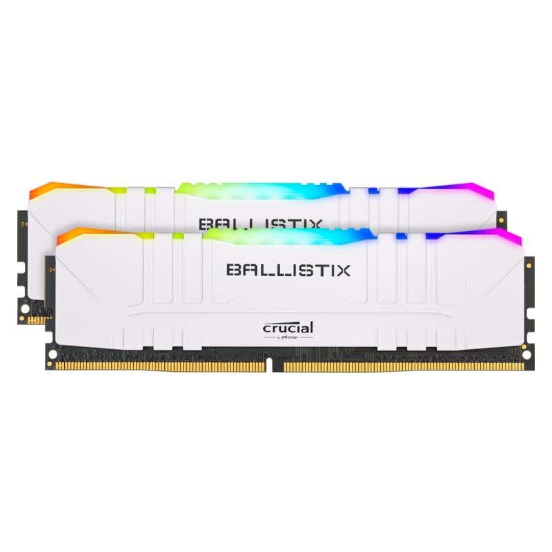 Ballistix RGB 32GBKit (2x16GB) DDR4 3200MHz Desktop Gaming Memory - White